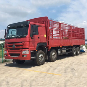 Factory Priced Sinotruk HOWO 8X4 Cargo Box Fence Truck 371HP Euro 2 <b>10</b>-Wheel TX-F Luxury Cab LHD Medium-sized Stake Truck - Product Image 3