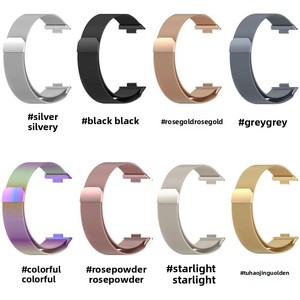 Bracelets pour montres connectées Watch Fit 3/<span class=keywords><strong>4</strong></span> <span class=keywords><strong>Pro</strong></span>/ 8/9 <span class=keywords><strong>Pro</strong></span>/Honor 9 ; Bandes métalliques 20/22 mm avec design milanais et boucle à pression - Product Image 3