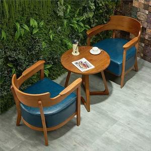 Fauteuil en bois moderne de luxe avec siège en cuir PU, design scandinave, structure stable, chaise de salon, aucun assemblage requis - Product Image 3