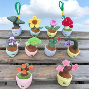 Lindo Peluche <span class=keywords><strong>de</strong></span> Planta Verde: Cactus y Tulipán, Colgante para Bolso/Llavero, Muñeco/Figura y Decoración <span class=keywords><strong>de</strong></span> Planta en Maceta <span class=keywords><strong>de</strong></span> 14cm para <span class=keywords><strong>BROS</strong></span> - Product Image 1