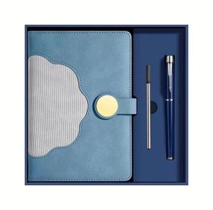 Best Selling 3-in-1 A5 <b>Leather</b> Deluxe <b>Notebook</b> Journal Gift Set Custom Factory New Product Includes Gift Box Pen <b>Refill</b> - Product Image 2