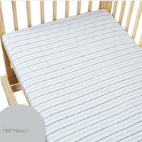 Drap-housse universel en mousseline pour lit de bébé, respirant, pour matelas de crèche et de maison, housse de matelas pour bébé