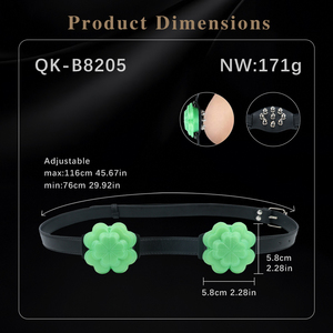 Soutien-gorge en silicone trèfle à quatre feuilles luminescent, avec picots internes pour stimulation des mamelons féminins et plaisir stimulant - Product Image 6