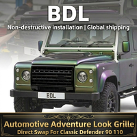 Grille de calandre noire brillante et noire mate pour Land Rover Defender 90 110 1990-2016, remplacement de la grille de pare-chocs avant tout-terrain