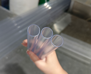 Profissional Duro Transparente Cilindro Tubo De Plástico Transparente Recipiente De Embalagem De Plástico Transparente Tampa Branca Processamento De Corte Personalizado - Product Image 3