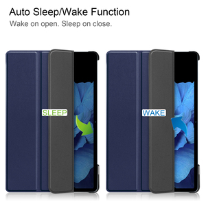 เคสแท็บเล็ต <span class=keywords><strong>VIVO</strong></span> Pad 11 <span class=keywords><strong>2022</strong></span> แบบพับได้สามตอน พร้อมโลโก้สั่งทำพิเศษ วัสดุหนัง PU แข็งแรง ทนทานต่อแรงกระแทก ป้องกันแท็บเล็ต - Product Image 2
