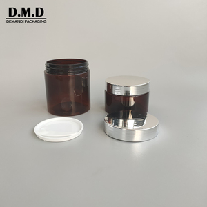 Nhựa Pet Có Thể 50 <span class=keywords><strong>60</strong></span> 100Ml 4 Oz Cơ Thể Chà 200 Gram 150Gram 120 <span class=keywords><strong>Ml</strong></span> 8Oz Nâu Hổ Phách Jar Container Với Vít Có Nắp Đậy - Product Image 4