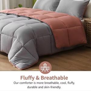 Set Sprei Mewah Ukuran King <span class=keywords><strong>3</strong></span>-Piece Custom Grosir, Super Lembut Bahan Microfiber, Modern Polos Isi Polyester Berkualitas - Product Image 3