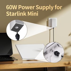 Adaptador de Corriente de Repuesto de 60W para Starlink Mini, Entrada 100-240V/1.6A, Salida 30V/2A, Convertidor de CA a CC, Cargador para Starlink Mini - Product Image 5
