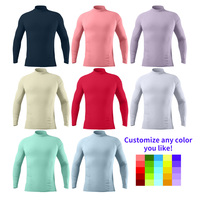 Maillot de Corps Homme à Logo Personnalisé, Protection Solaire Anti-UV, Manches Longues, Combinaison de Plongée Séchage Rapide, Chemise de Compression, Rashguard Jiu Jitsu