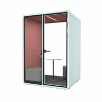 Cabine téléphonique insonorisée modulaire pour centre commercial, bibliothèque, école, bureau, isolation acoustique pour les appels