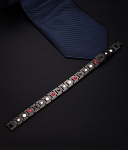 Bracelets magnétiques en acier inoxydable 316 pour femmes et hommes, plaqués or PVD, soins de santé, thérapie énergétique, test de pulvérisation de sel REACH réussi - Product Image 5