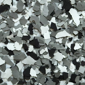Professional Epoxy Floor Flake Chips for Garage Flooring Coatings Thin Hard Solid Color <b>Vinyl</b> Flake - Product Image 2