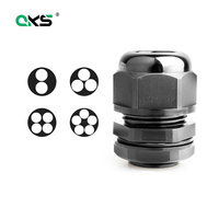 Presse-étoupes à trous multiples Inserts plug Waterproof IP68 Nylon Cable Glands Metric Multi Hole Plastic Cable Glands M20-3H M25-4H