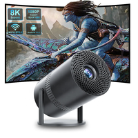 Projecteur YM300 Android TV 2.4G 5G WiFi Portable pour extérieur, maison, intelligent, Full HD 4K, sans fil, projecteur de cinéma vidéo