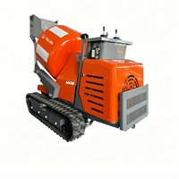 Bétonnière portative sur chenilles Taijin M08 500L avec moteur à essence Briggs & Stratton haute efficacité pour la construction