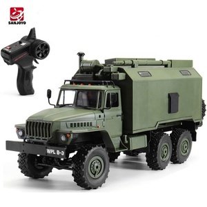 Camion RC WPL B-36 2.4G 6WD 4CH avec télécommande et câble USB - Prêt à l'emploi, jouet intérieur/extérieur - Product Image 1