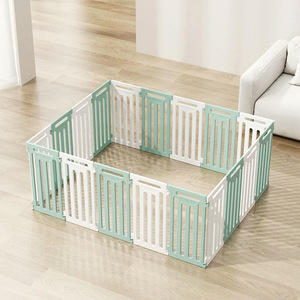 Eco-friendly Safe pieghevole in plastica classica gabbia per cani Pet Pet modello solido pulsante di chiusura 50cm di altezza rettangolo facile da pulire - Product Image 3