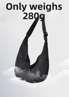 Tas Selempang Bahu Kapasitas Besar 2026 dengan Ritsleting Nylon, Desain Sporty Ringan