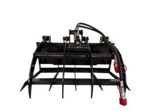 Rak Penggali/Pencabut Sampah untuk Skid Steer dengan Beban Terukur 110kg untuk Skid Steer 1-9 Ton - Pembersihan Lokasi & Pengangkatan Puing - Product Image 1