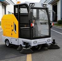 Camion balayeuse routière électrique mini auto-vidangeante avec pompe et réservoir d'eau, moteur, boîte de vitesses, balayage, aspiration, multifonctionnel