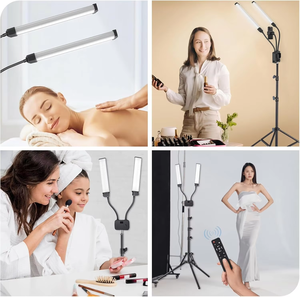 Mejor Opción: <span class=keywords><strong>Luz</strong></span> de Relleno de Doble Brazo Ajustable AL-45X para Salón de Belleza, Maquillaje, Grabación de Contenido y Fotografía - Product Image 6
