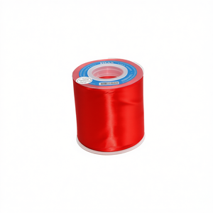 Il nastro in raso rosso da 7,5 cm x 25 iarde per artigianato e decorazioni - Product Image 2