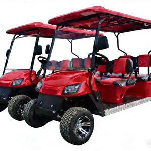 Voiturette de golf électrique facile à stationner, capacité 4+2, 6 passagers - Product Image 1