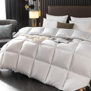 होटल फ्लुफी क्टेड शीतकालीन रजाई थोक नीचे सबूत कपड़े उच्च वजन पंख मखमल किंग आकार बिस्तर क्विल्ट - Product Image 2