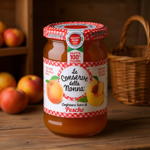 Confitures de la Grand-mère : Confiture de pêches extra avec sucre et eau, 330g x 12 pièces, Goût Premium - Product Image 3