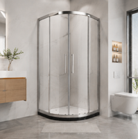Cabine de douche coulissante avec ventilateur intégré pour salle de bain