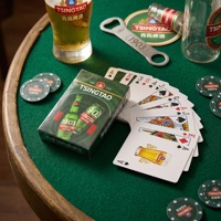 Cartes à Jouer Personnalisées en Papier Écologique Durable, Thème Bière Familiale, Finition Lisse, Coins Arrondis, Boîte en Papier