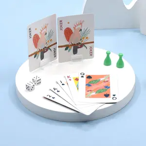 कस्टम गेमिंग पोकर कार्ड निविड़ अंधकार नमूना पुल मुद्रण पोकर खेल कार्ड खेल थोक पोकर