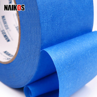 Cinta de Papel Crepé de Colores Personalizados, Sin Residuos, Resistente a Altas Temperaturas, para Pintura Automotriz y de Paredes