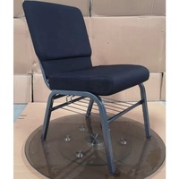 Chaise de théâtre moderne, bon marché, noire, violette, empilable, rembourrée et rembourrée en fer, chaises de chaire d'église en gros imbriquées pour pasteur