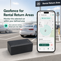 Traceur GPS Trevaron Auto 5200mAh pour flottes de voitures de location avec application de suivi de localisation et abonnement requis