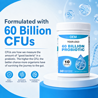 Probiotiques en gros 60 milliards de capsules UFC 10 souches Prébiotiques Immunité Digestive Santé intestinale 60 milliards de capsules de probiotiques