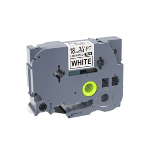 Cinta de etiquetado de 18mm, Compatible con <span class=keywords><strong>Tz</strong></span>, negro en blanco, Tze241 - Product Image 1