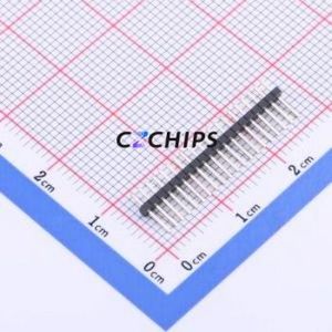 KH-1.27PH180-1X20P-L7.2 Pin Header Through hole Component (THT),P=1.27mm Connector 1x20P 1.27mm Pin Header Through Hole - Product Image 1
