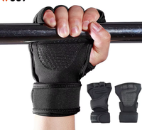 Guantes de Neopreno con Soporte para Muñeca y Medio Dedo para Levantamiento de Pesas, Entrenamientos en Gimnasio, Ciclismo; Protectores de Manos Antideslizantes para Ciclismo de Carretera