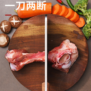 Household <b>bone</b>-chopping <b>knife</b> with wooden <b>handle</b>, stainless steel cleaver, chef's slicing <b>knife</b>, Yangjiang <b>knives</b>. - Product Image 2