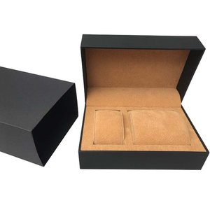 Caja de Joyería de Papel Texturizado de Lujo con Forro de Terciopelo para Reloj, Pulsera, Collar, con Logotipo Personalizado, Caja de Regalo para Set de Reloj - Product Image 6
