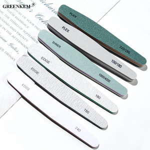 6 unids/caja, venta al por mayor, papel de lija, <span class=keywords><strong>lima</strong></span> de uñas profesional 80/100/150/180/240, doble cara, OEM, logotipo impreso personalizado, <span class=keywords><strong>lima</strong></span> de uñas - Product Image 3
