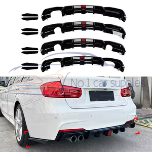 Difusor de Parachoques Trasero F30, Alerón Inferior, Kit de Carrocería para Serie 3 Sedán M Sport 320i 325i 328i <span class=keywords><strong>330i</strong></span> 335i <span class=keywords><strong>340i</strong></span> - Product Image 6