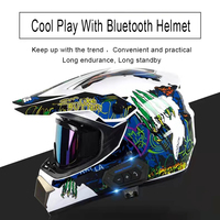 Vente en gros casque de moto ABS rétro vintage certifié DOT avec casques de moto bluet-ooth intégrés