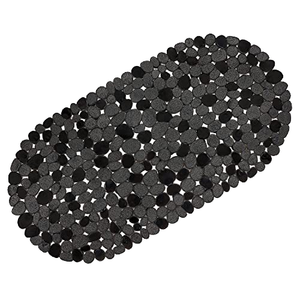 Tapis de bain en PVC Pebble, antidérapant, pour <span class=keywords><strong>douche</strong></span>, ovale, transparent, solide, minimaliste, écologique - Product Image 6