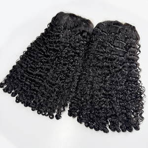 Peluca de Cabello Humano Rizado Birmano con Frente de Encaje, Color Negro Natural, Rizos Suaves y Definidos, Densidad Completa, Línea de Cabello Natural - Product Image 3