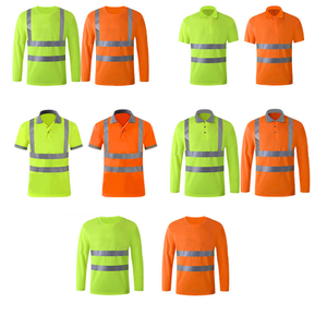 Ama-zonベストセラートップ<span class=keywords><strong>100</strong></span>人が使用安全ワークTシャツ反射ベストカスタムロゴ安全ベスト反射ポリエステルワークウェア - Product Image 4