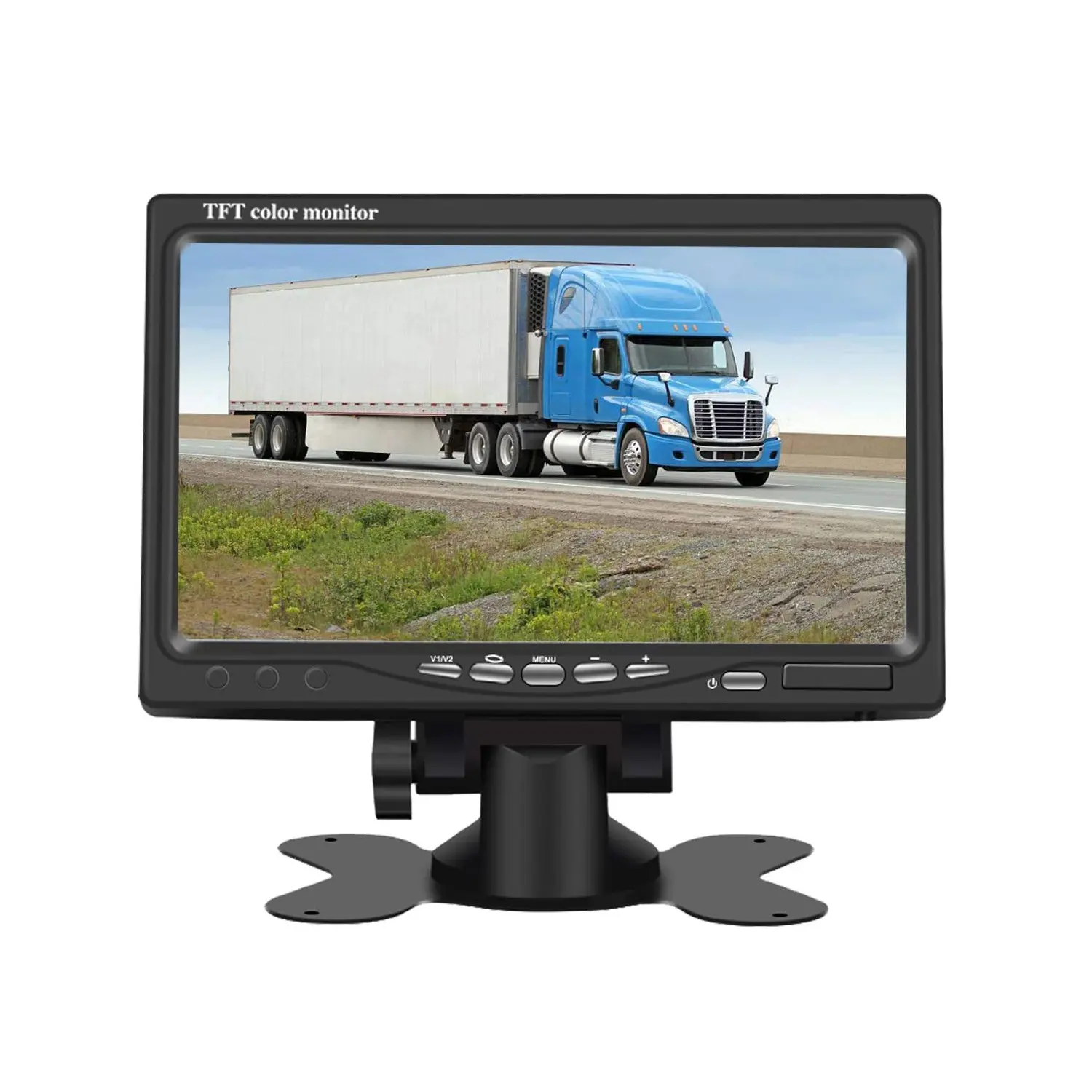 Monitor LCD TFT con retroilluminazione a LED a colori da 7 pollici per telecamere per la retromarcia dell'auto monitor DVD per auto telecomando display HD 800*480