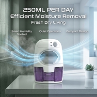 Déshumidificateur de bureau compact MD819, fonctionnement simple, arrêt automatique, sûr pour un usage domestique